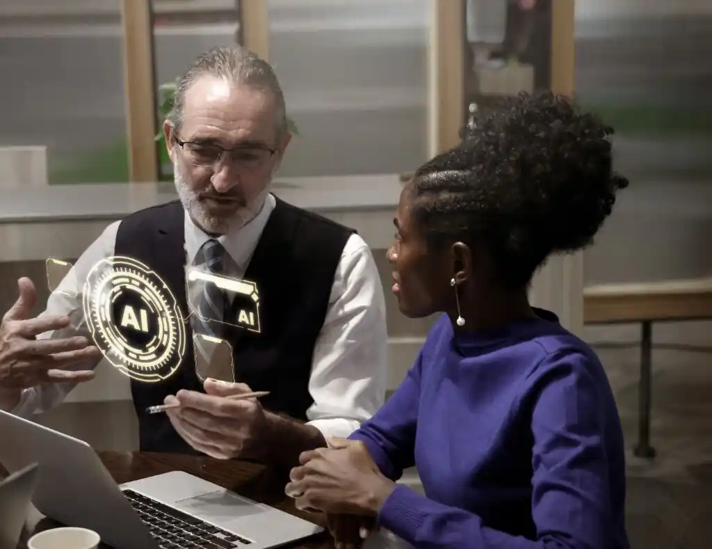 AI chat assistant on a business website