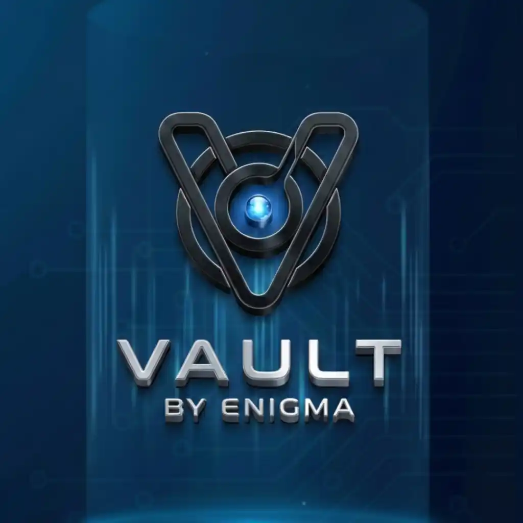 Vault by Enigma Logo Vector Graphic
