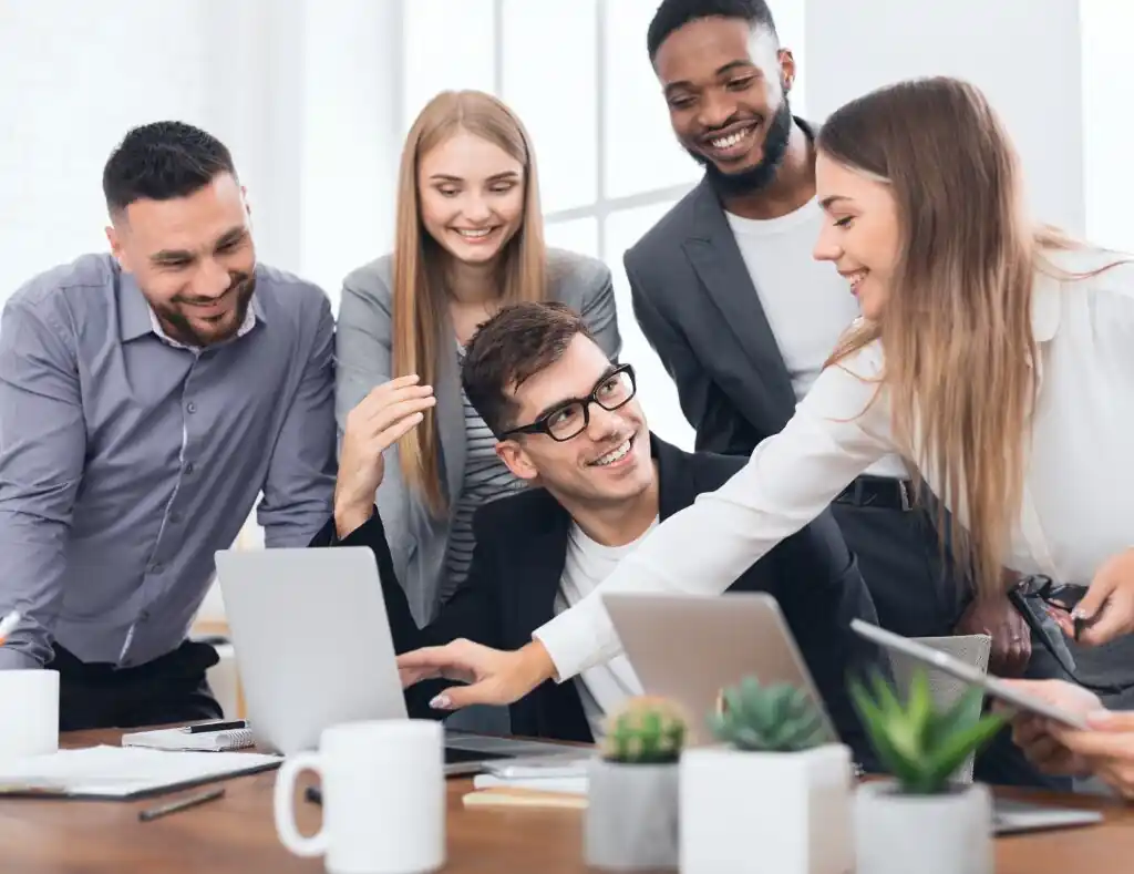 Enigma team collaborating with client on AI deployment