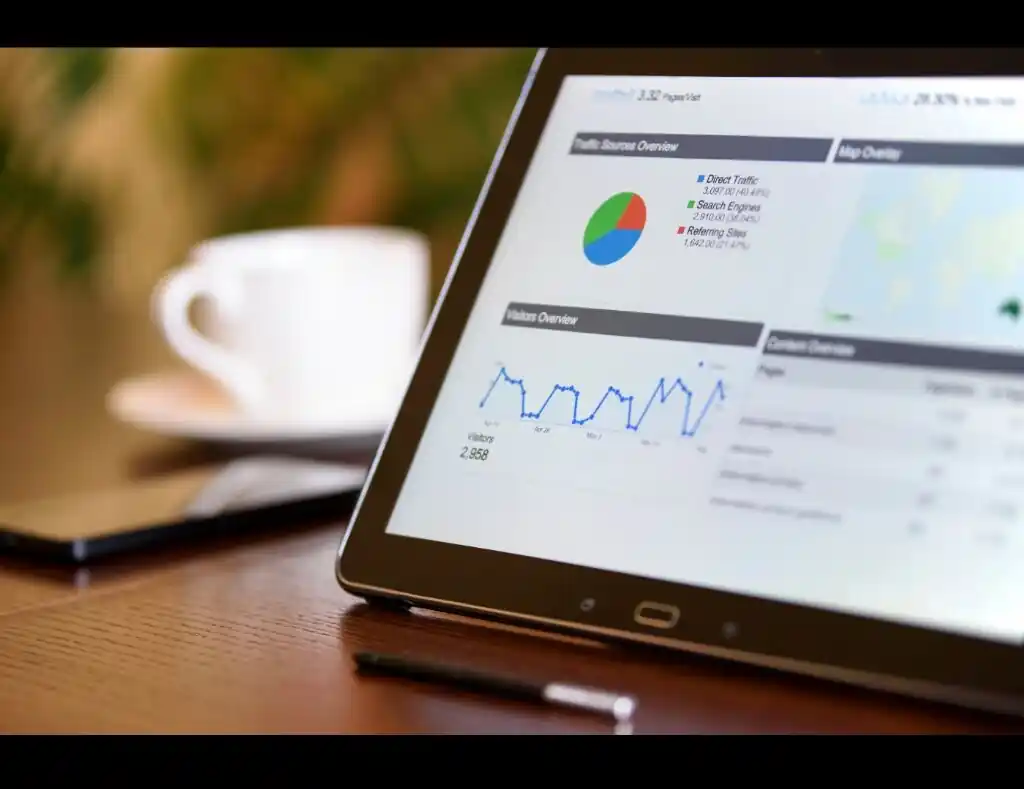 Client-facing analytics portal on a tablet device